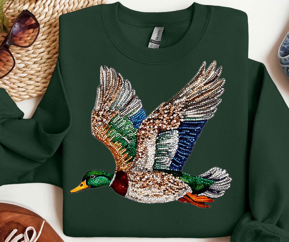 Flying Duck (*Faux Rhinestone*)