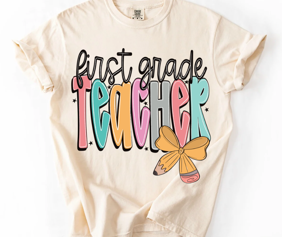 First Grade Teacher Bow