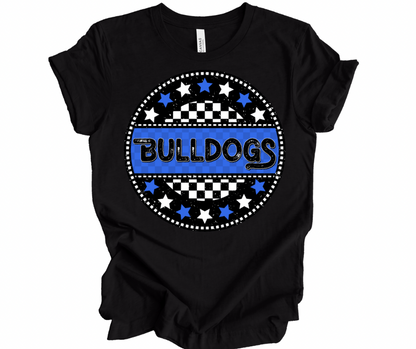 Bulldogs Checkered Star (Royal/Black)