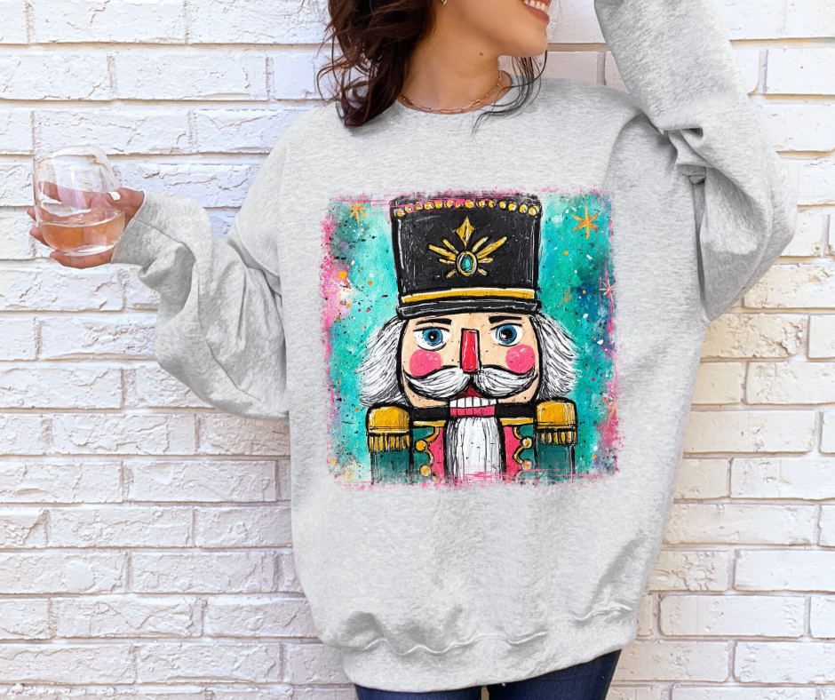 Painted Watercolor Nutcracker