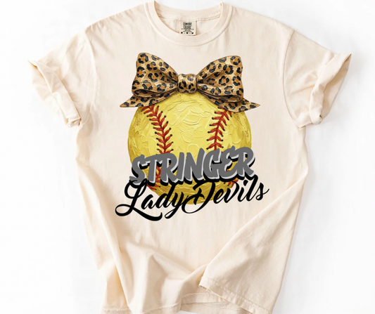 Stringer Lady Devils Leopard Softball