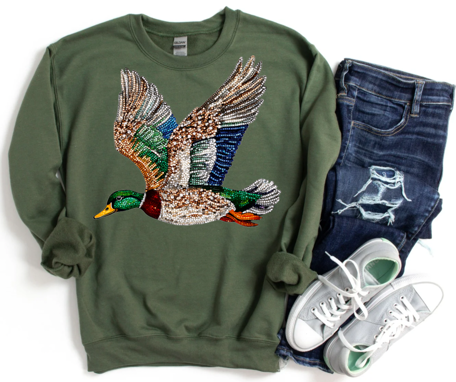 Flying Duck (*Faux Rhinestone*)