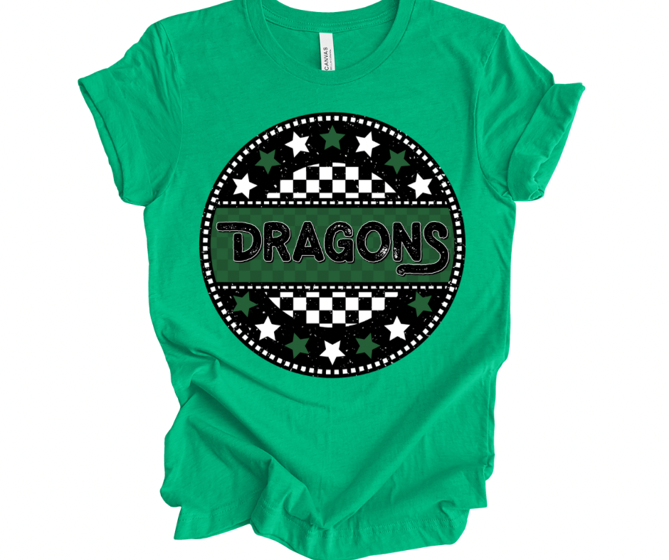 Dragons Checkered Stars