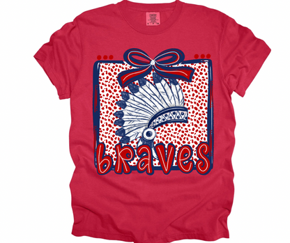 Braves (Dots & Bow) YOUTH