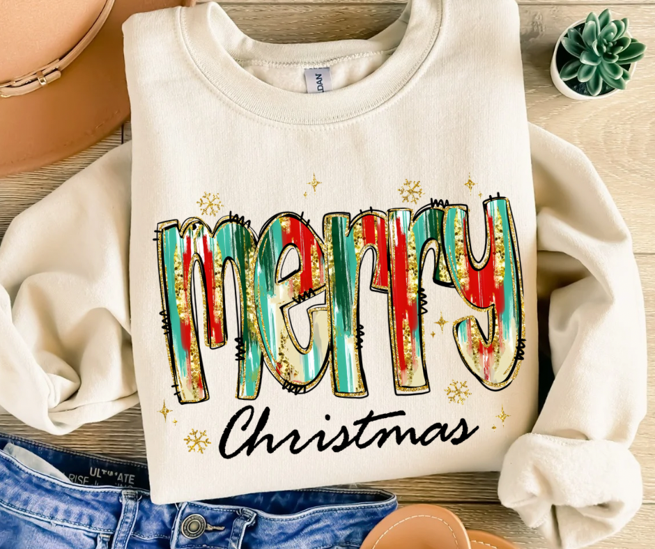 Painted Merry Christmas