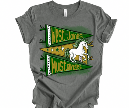 West Jones Mustangs Pennant
