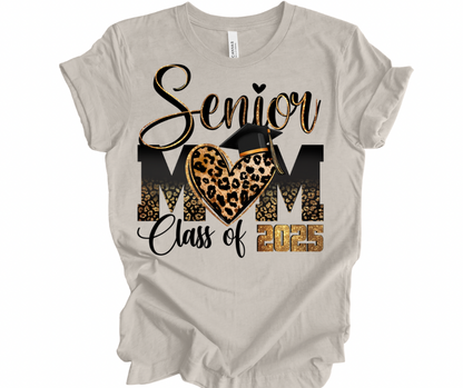 Senior Mom C/O 25 Leopard Heart