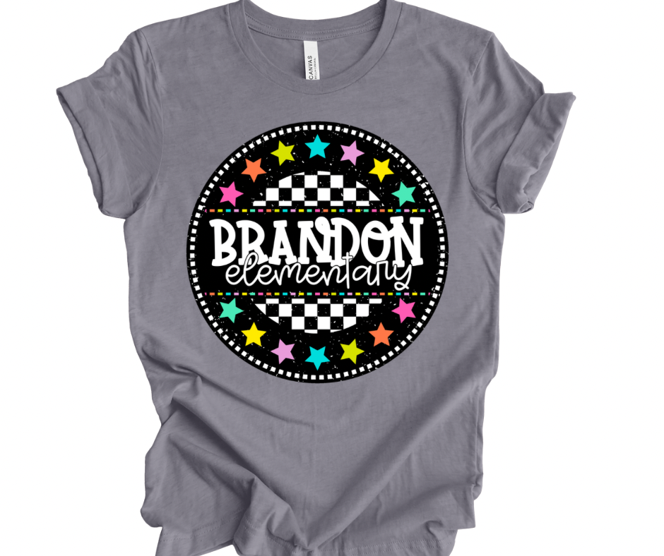 Brandon Elementary Checkered Stars