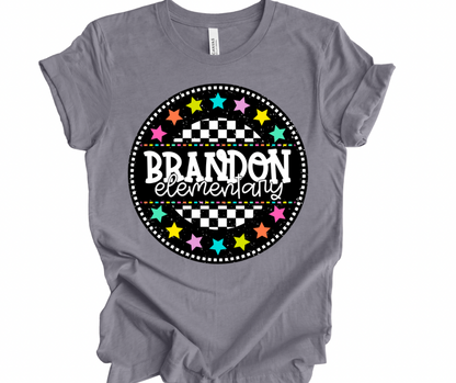 Brandon Elementary Checkered Stars