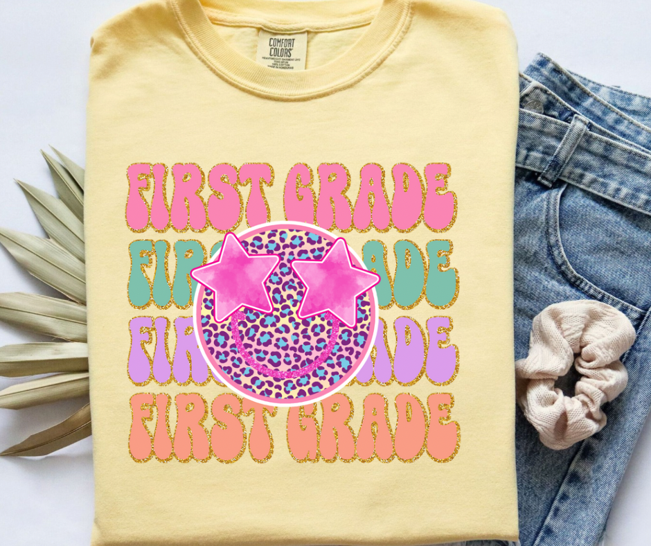 First Grade Stacked Smiley