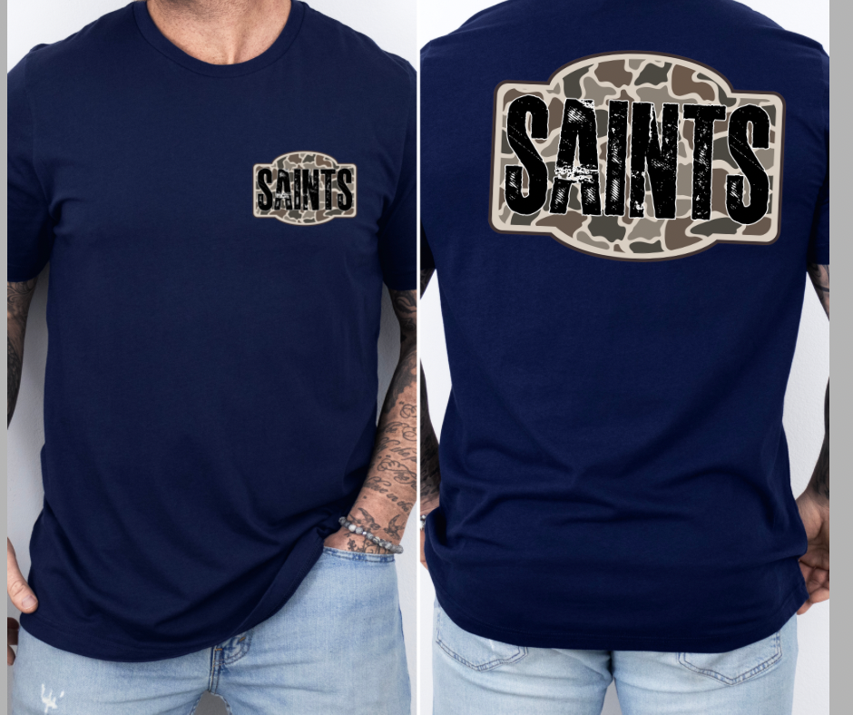 Saints - Camo (Front & Back)