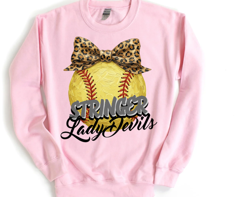 Stringer Lady Devils Leopard Softball
