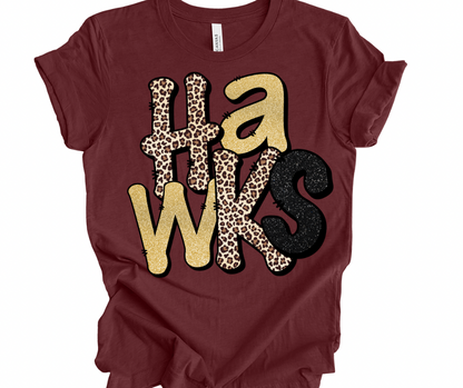Hawks (Leopard & Faux Glitter)