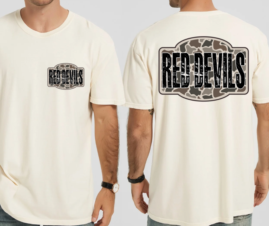 Red Devils - Camo (Front & Back)