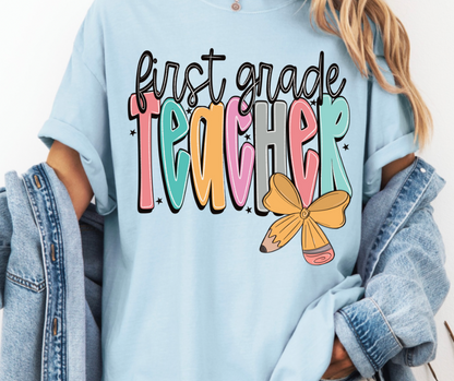 First Grade Teacher Bow