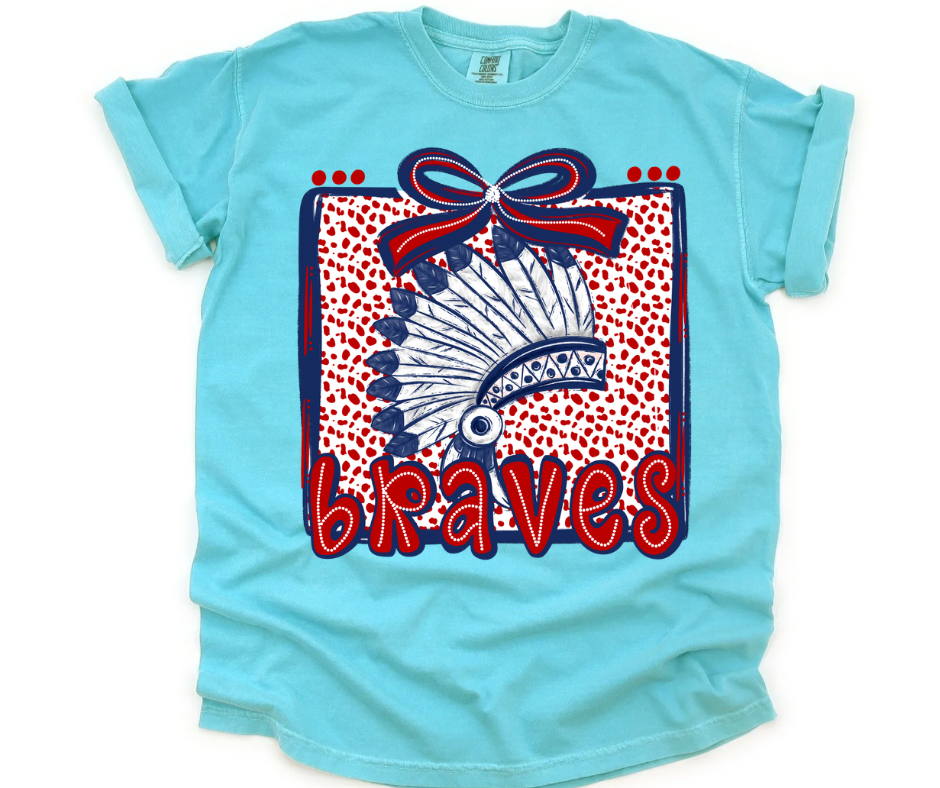 Braves (Dots & Bow) YOUTH