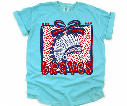 Braves (Dots & Bow) YOUTH