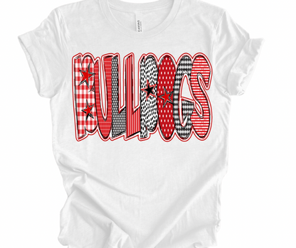 Bulldogs Checkered Stars (NO BOW)