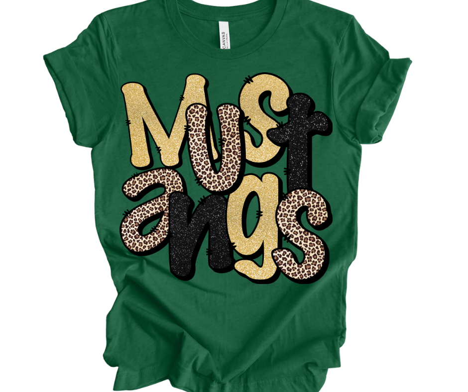 Mustangs (Leopard & Faux Glitter)