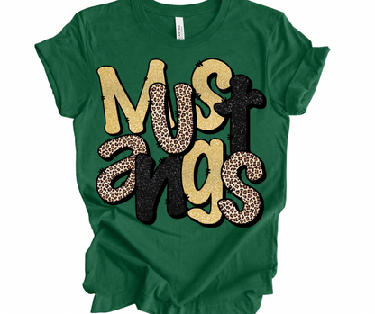 Mustangs (Leopard & Faux Glitter)