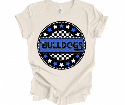 Bulldogs Checkered Star (Royal/Black)