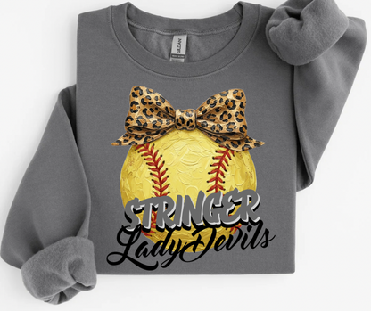 Stringer Lady Devils Leopard Softball