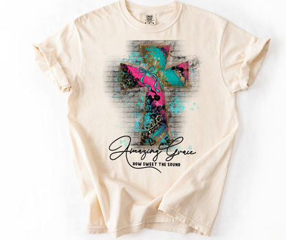 Leopard Luxe Cross - Amazing Grace
