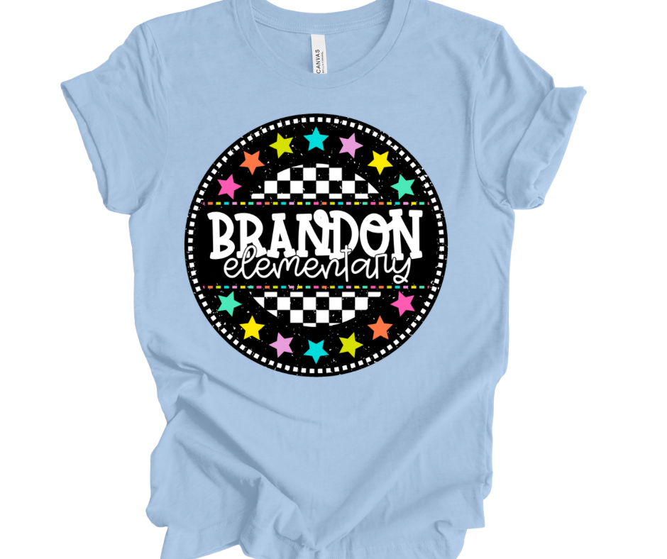 Brandon Elementary Checkered Stars
