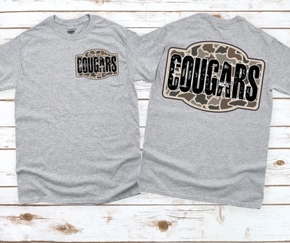 Camo -Cougars (Front & Back)
