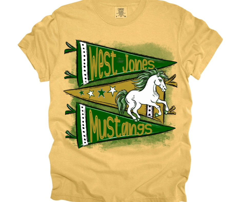 West Jones Mustangs Pennant