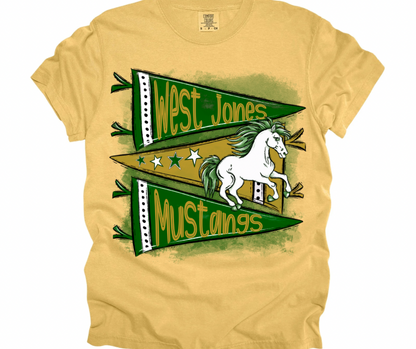 West Jones Mustangs Pennant