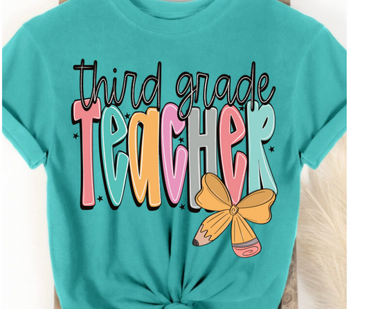Third Grade Teacher Bow