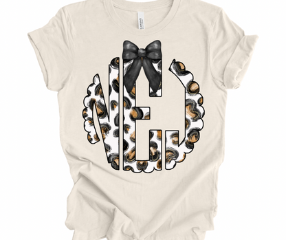 NEJ Leopard Monogram