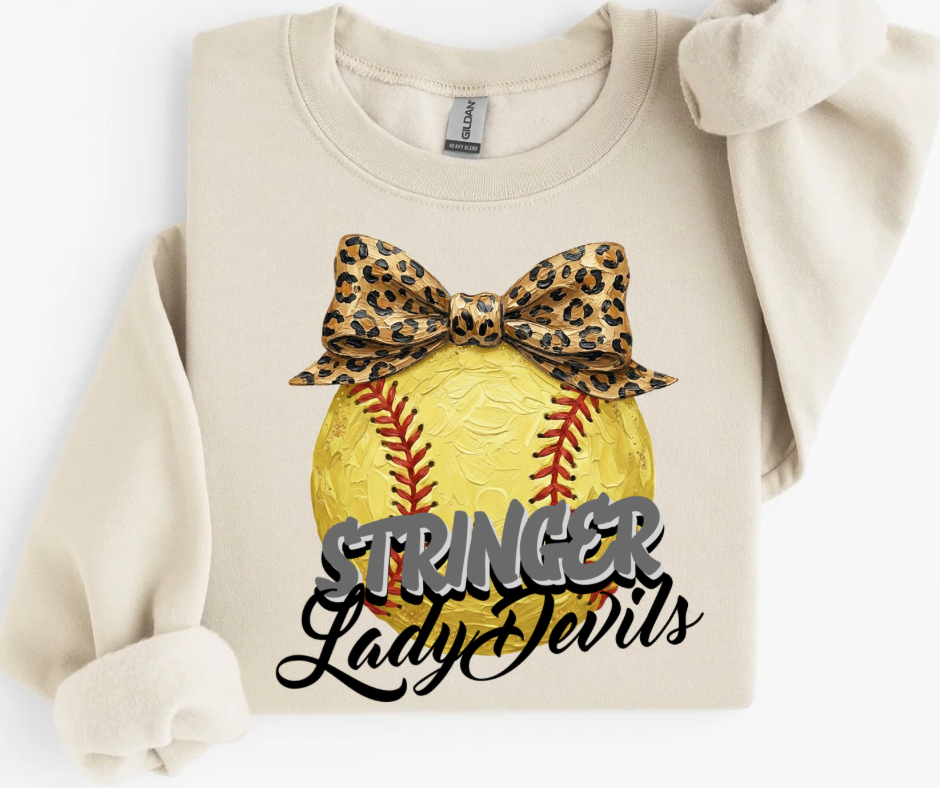Stringer Lady Devils Leopard Softball