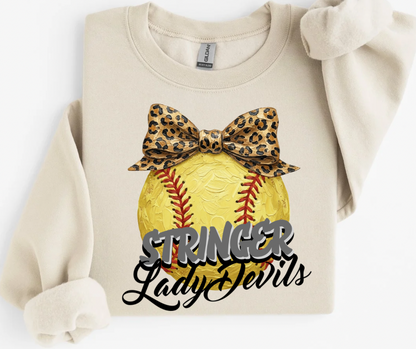 Stringer Lady Devils Leopard Softball