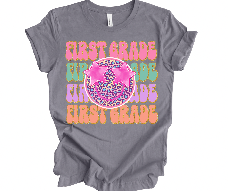 First Grade Stacked Smiley