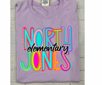 North Jones Elementary Marquee