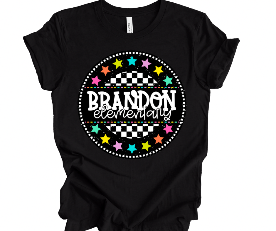 Brandon Elementary Checkered Stars