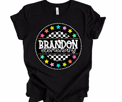 Brandon Elementary Checkered Stars