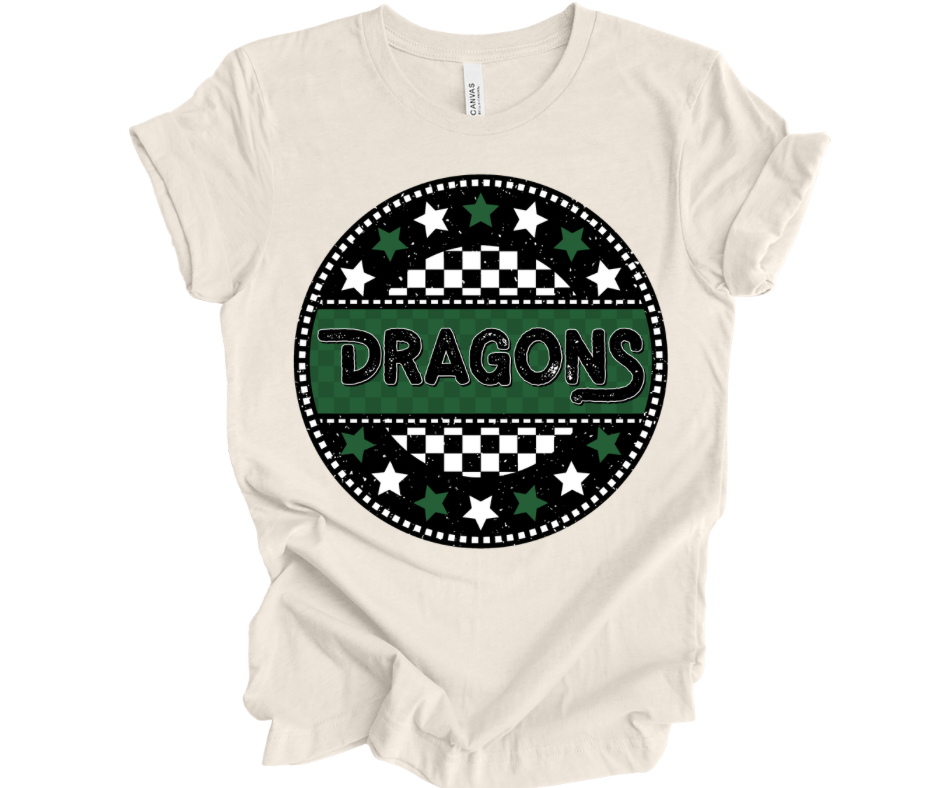 Dragons Checkered Stars