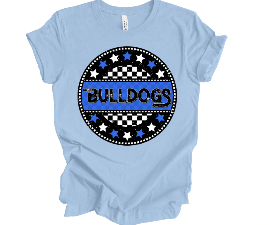 Bulldogs Checkered Star (Royal/Black)