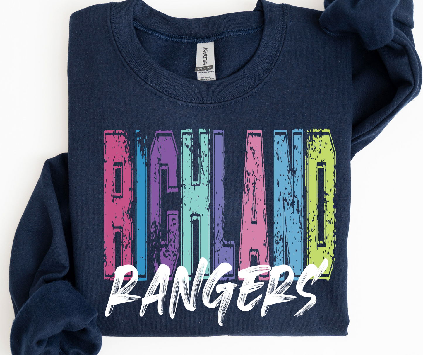 Richland Rangers Colorful Grunge