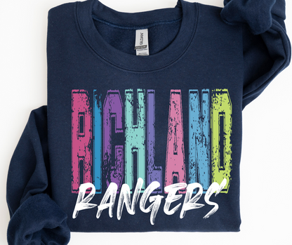 Richland Rangers Colorful Grunge