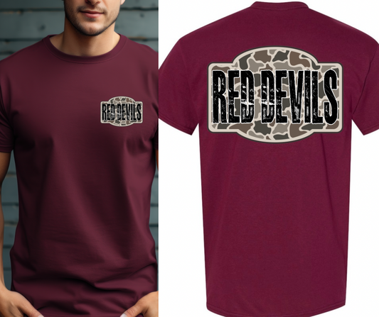 Red Devils - Camo (Front & Back)