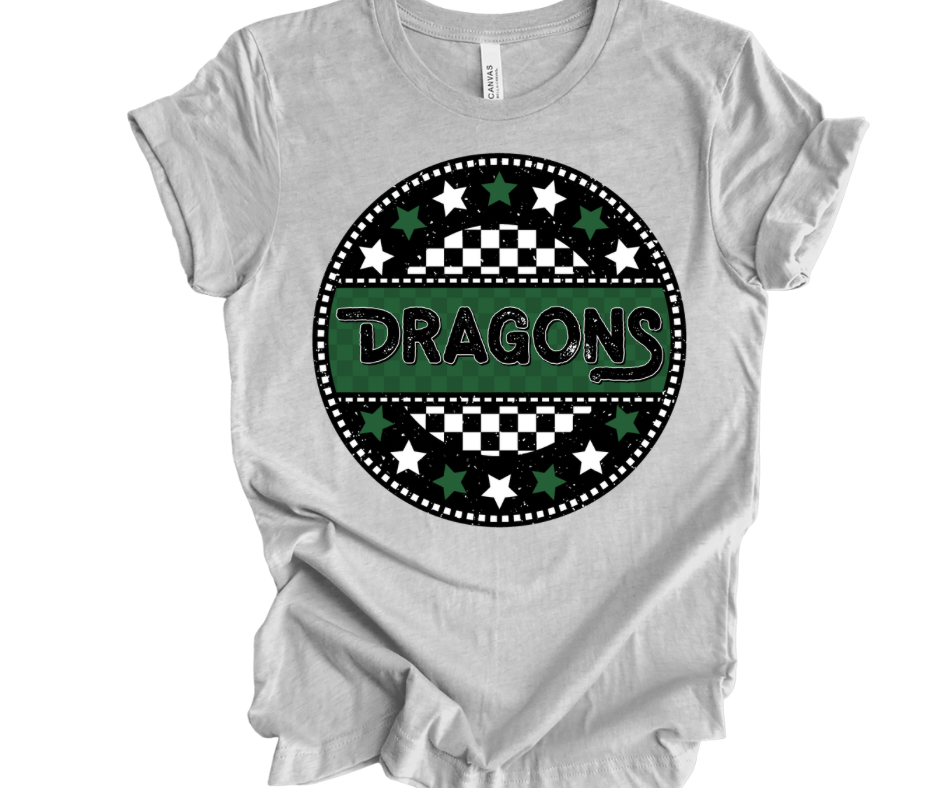 Dragons Checkered Stars