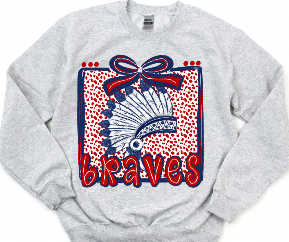 Braves (Dots & Bow) YOUTH