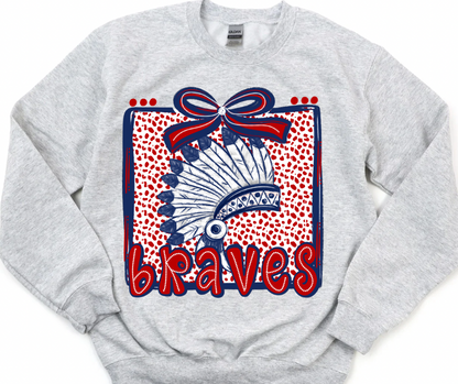 Braves (Dots & Bow) YOUTH