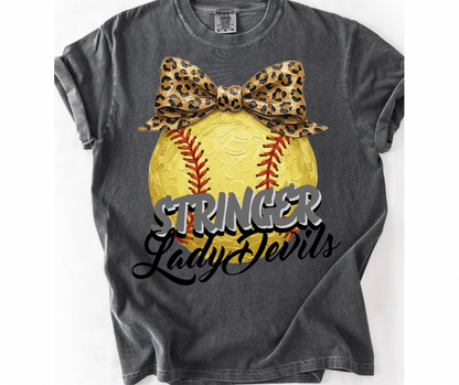 Stringer Lady Devils Leopard Softball