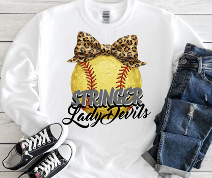 Stringer Lady Devils Leopard Softball