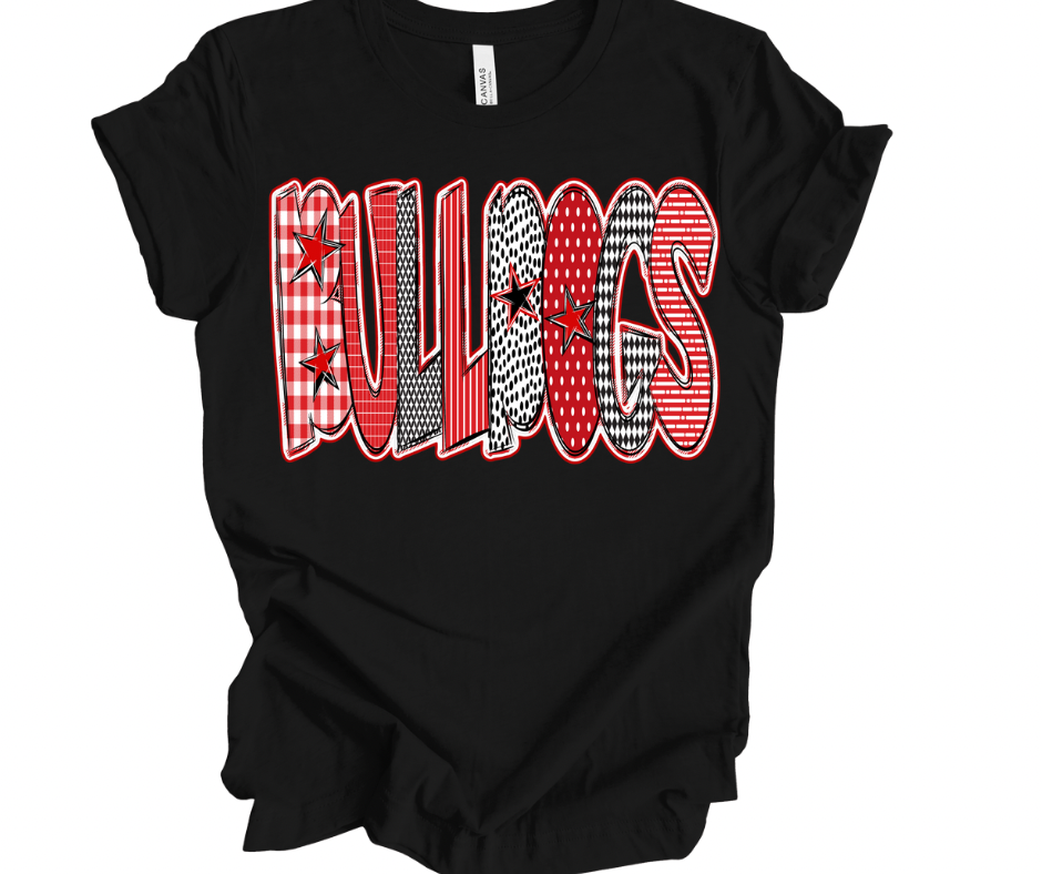 Bulldogs Checkered Stars (NO BOW)